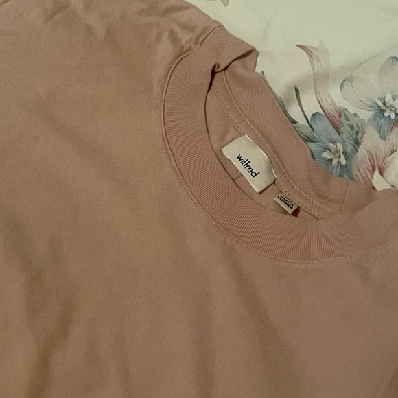 ARITZIA wilfred blush pink crop top - Picture 4 of 5